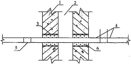 图11.1.4-2 水管过结构变形缝墙体安装示意
